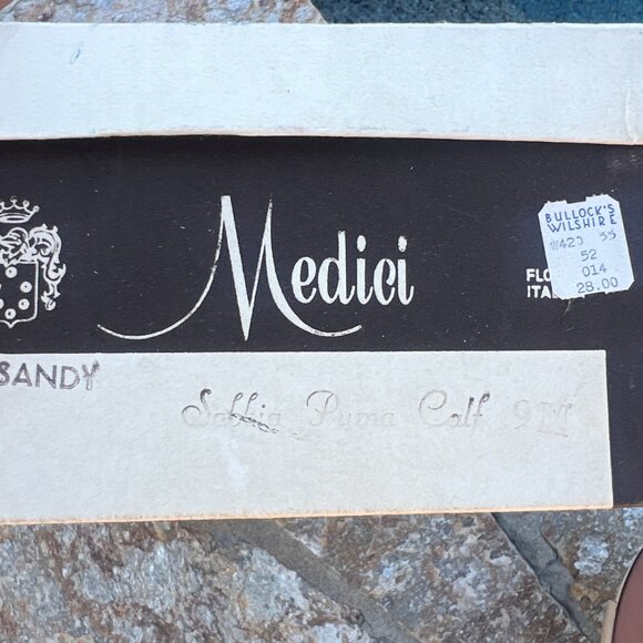 60's NWT Medici Leather Heels - Sandals - Made in Italy - Size 9 - Picture 5 of 10